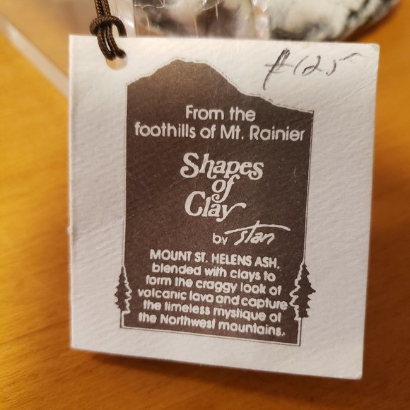 SHAPES OF CLAY by STAN - MOUNT ST. HELENS ASH - NOAH'S ARK #125 - ARTIST SIGNED - Picture 3 of 6